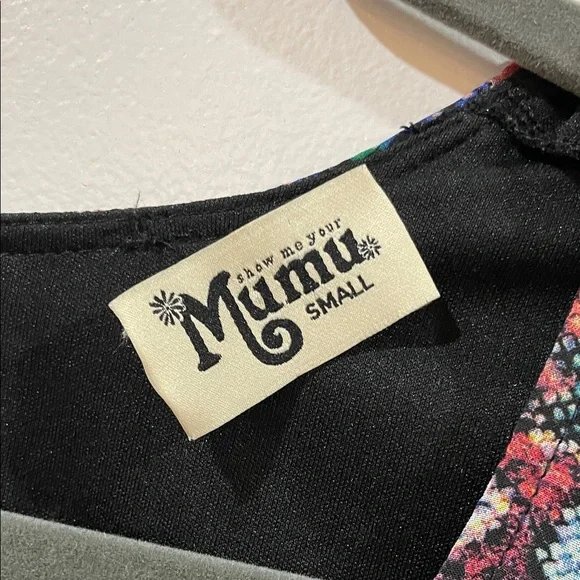 Show Me Your Mumu Boho Colorful Patterned Women's Top Dress Small Sheer Sleeves - Picture 2 of 12